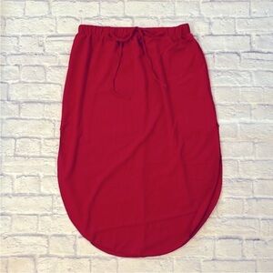 Emery Rose Deep Pink Long Skirt Maxi Midi Elastic Waist Plus Size 2XL NWT